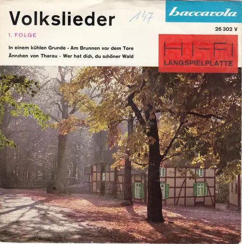 Unknown artist volkslieder - artist,